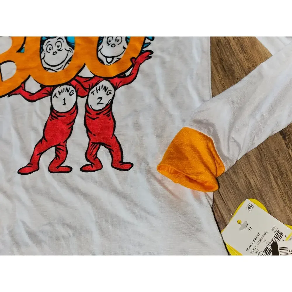 Dr. Seuss Thing 1 & Thing 2 Snug Fit 2pc Pajama Sets Size 5T